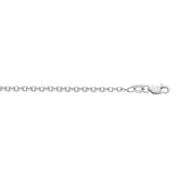Sterling Silver 2.75mm Diamond Cut Cable 24 Chain with Lobster Clasp